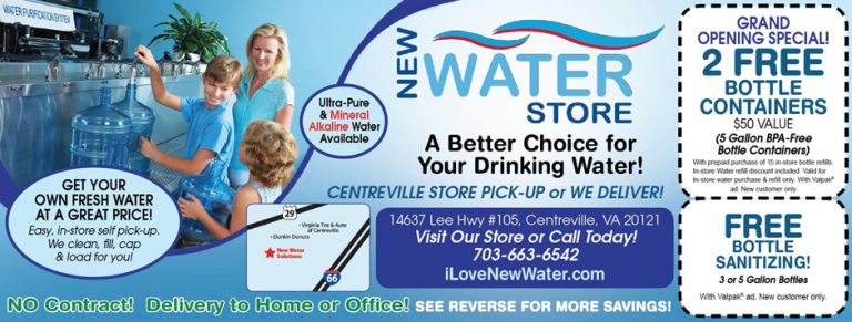 New Water Store Northern Virginia Coupons