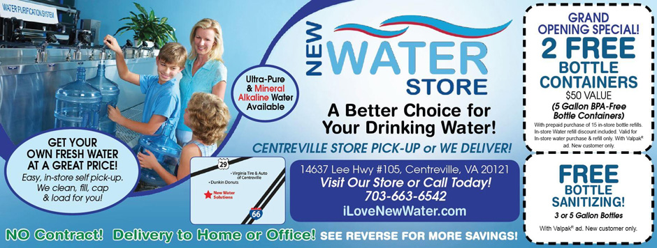 New Water Store Virginia Coupon